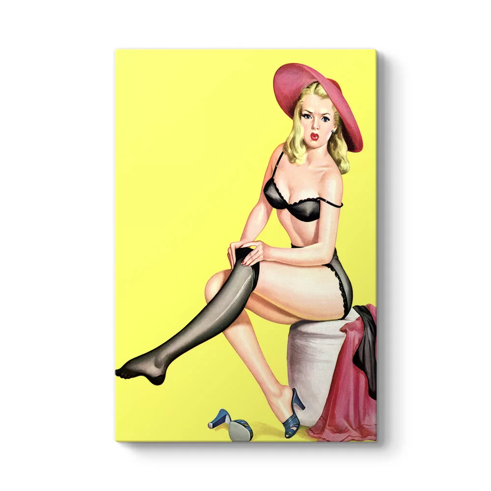 Pin Up Girl Jartiyer Tablosu - Model 2
